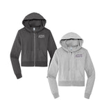 Delta Sigma Pi Cropped Zip Up Hoodie