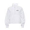 Delta Sigma Pi lululemon Scuba Oversized FUNNEL-Neck Half Zip - White