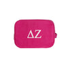 Delta Zeta Waffle Weave Cosmetic Bag
