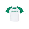 Delta Zeta Short Sleeve Crop Raglan