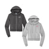 Delta Zeta Cropped Zip Up Hoodie