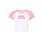 Gamma Phi Beta Short Sleeve Crop Raglan