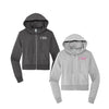Gamma Phi Beta Cropped Zip Up Hoodie