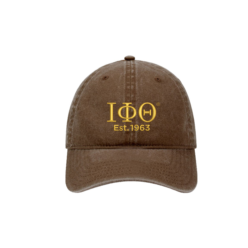 Iota Phi Theta Beach Washed Hat - Est 1963