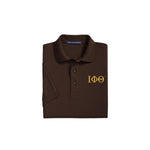 Iota Phi Theta Soft Cotton Pique Polo - Letters