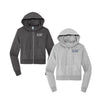 Kappa Beta Gamma Cropped Zip Up Hoodie