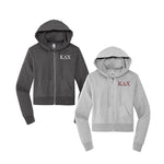 Kappa Delta Chi Cropped Zip Up Hoodie