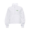 Kappa Delta lululemon Scuba Oversized FUNNEL-Neck Half Zip - White