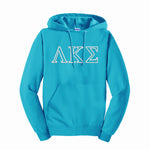 Lambda Kappa Sigma Outline Letters Hooded Sweatshirt