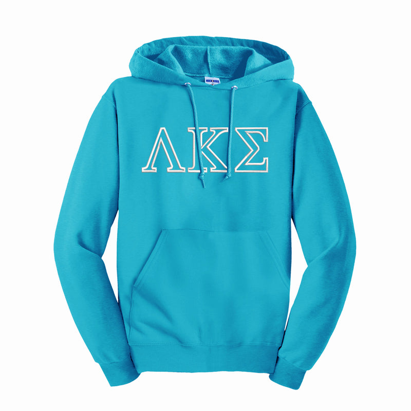 Lambda Kappa Sigma Outline Letters Hooded Sweatshirt