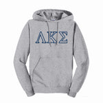 Lambda Kappa Sigma Outline Letters Hooded Sweatshirt