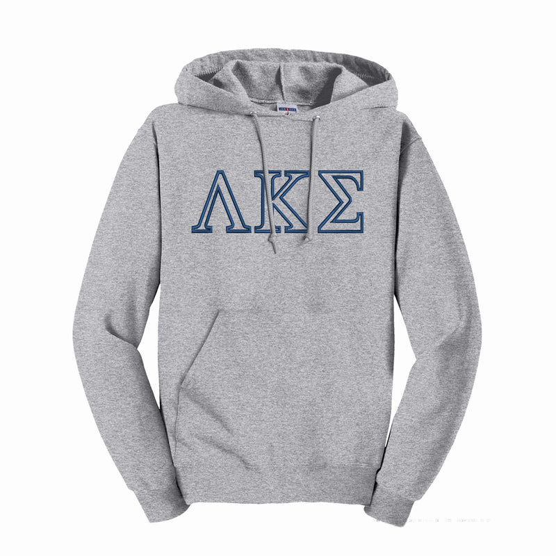 Lambda Kappa Sigma Outline Letters Hooded Sweatshirt