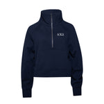 Alpha Chi Omega lululemon Scuba Oversized Funnel-Neck Half Zip - Navy