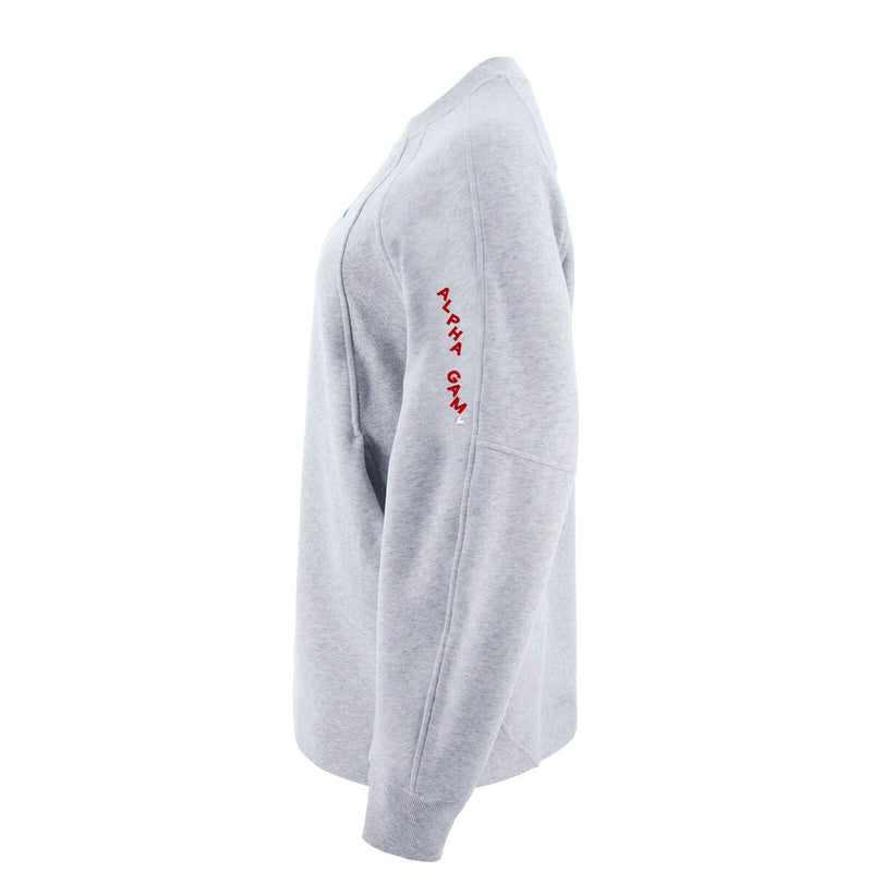 Alpha Gamma Delta lululemon Scuba Oversized Long Crewneck - ALPHA GAM
