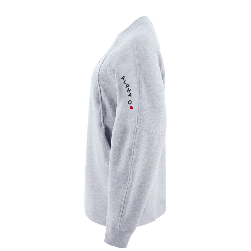 Alpha Omicron Pi lululemon Scuba Oversized Long Crewneck - ALPHA O