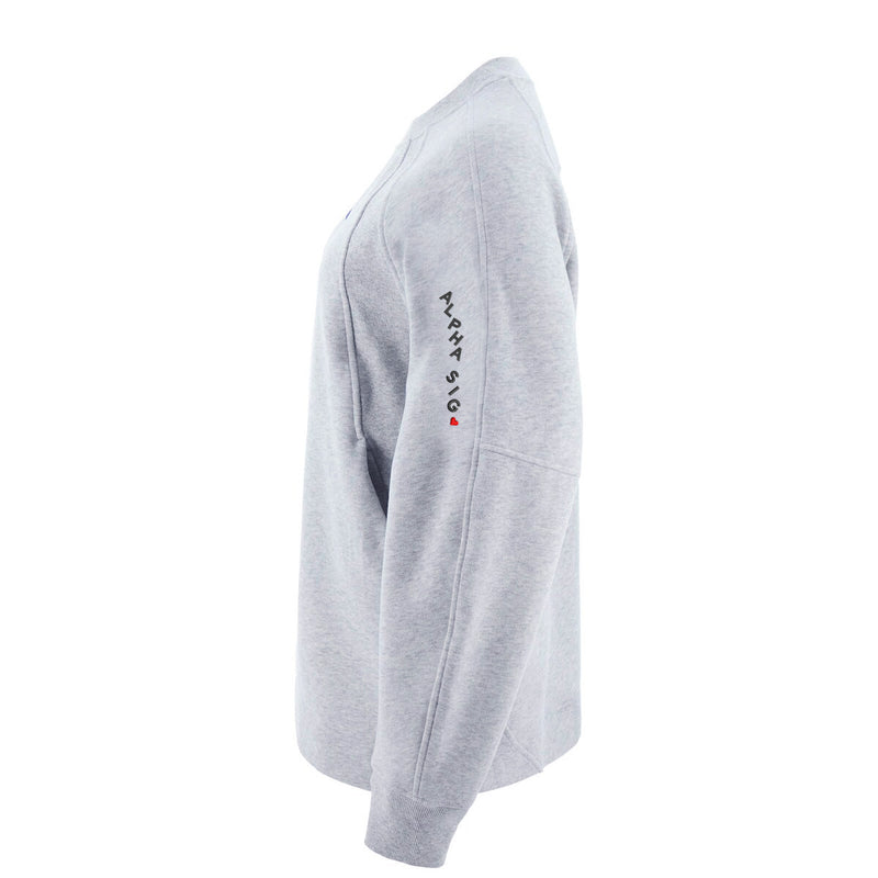 Alpha Sigma Alpha lululemon Scuba Oversized Long Crewneck - ALPHA SIG