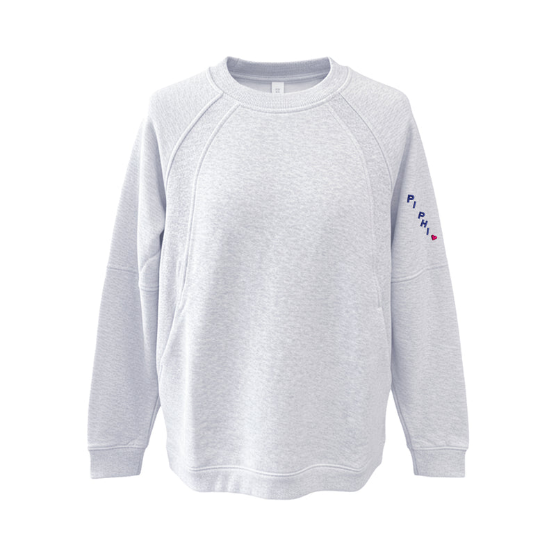 Pi Beta Phi lululemon Scuba Oversized Long Crewneck - PI PHI
