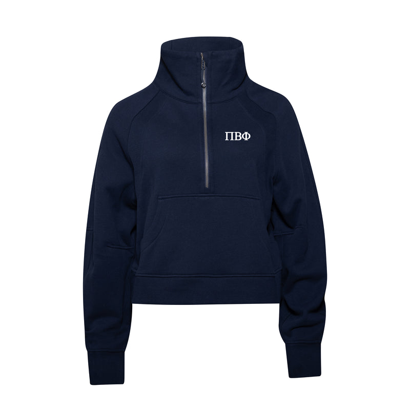 Pi Beta Phi lululemon Scuba Oversized Funnel-Neck Half Zip - Navy