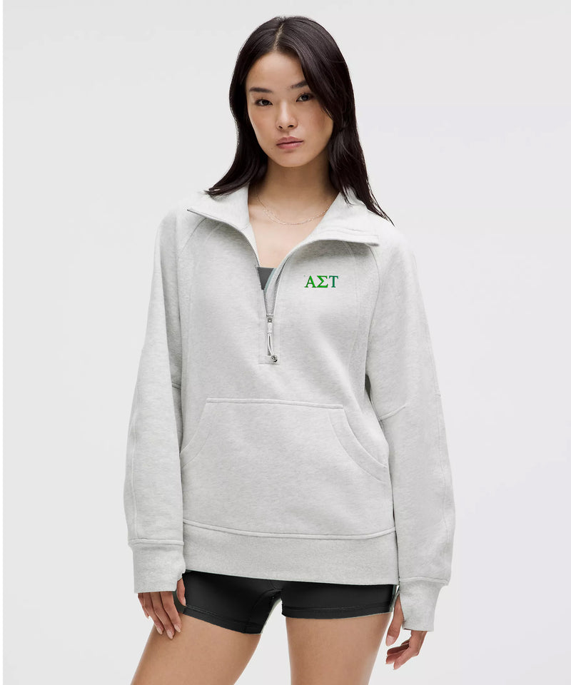 Alpha Sigma Tau lululemon Scuba Oversized Funnel-Neck Half Zip Long