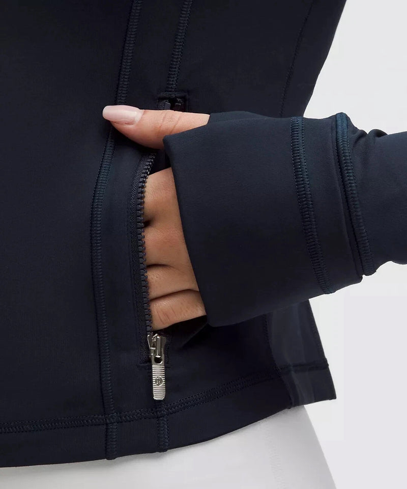 Alpha Delta Pi lululemon Define Cropped Hooded Jacket Nulu - NAVY