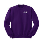 Phi Delta Epsilon Embroidered Crewneck - Letters
