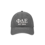 Phi Delta Epsilon EST. 1904 Relaxed Fit Hat