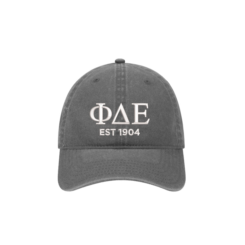 Phi Delta Epsilon EST. 1904 Relaxed Fit Hat