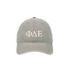 Phi Delta Epsilon Beach Washed Hat - Letters
