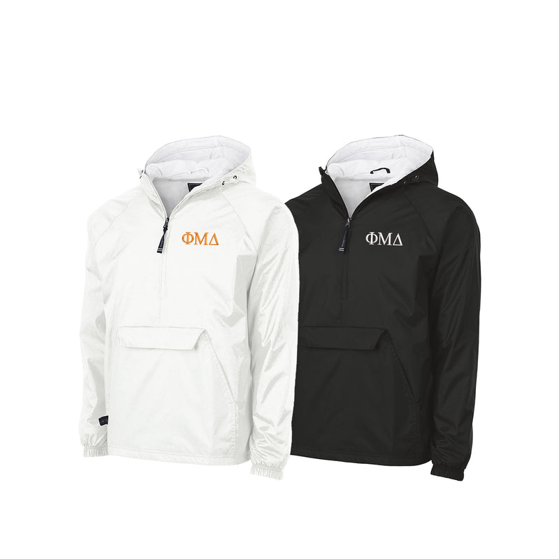 Phi Mu Delta Flannel Lined Windbreaker - Letters