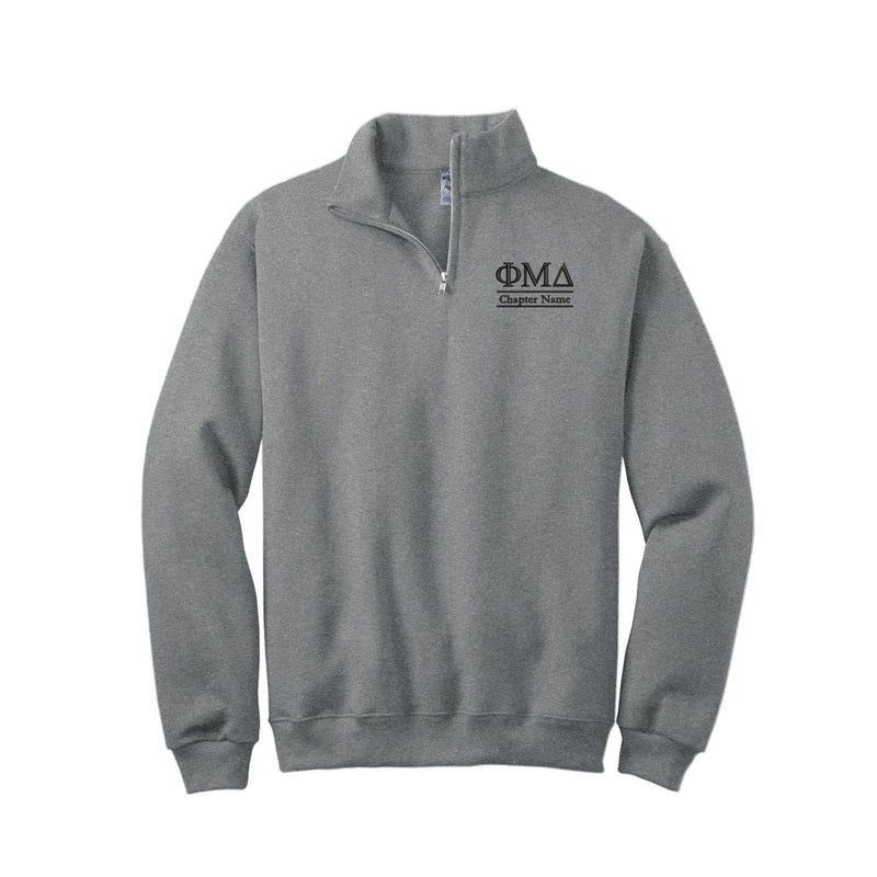 Phi Mu Delta Quarter Zip Sweatshirt - Custom Chapter