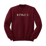 PIKE U Crewneck Sweatshirt - Embroidered Logo