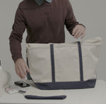 Delta Sigma Pi Canvas Cosmetic Bag