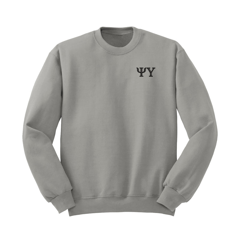Psi Upsilon Embroidered Crewneck Sweatshirt