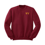 Psi Upsilon Embroidered Crewneck Sweatshirt