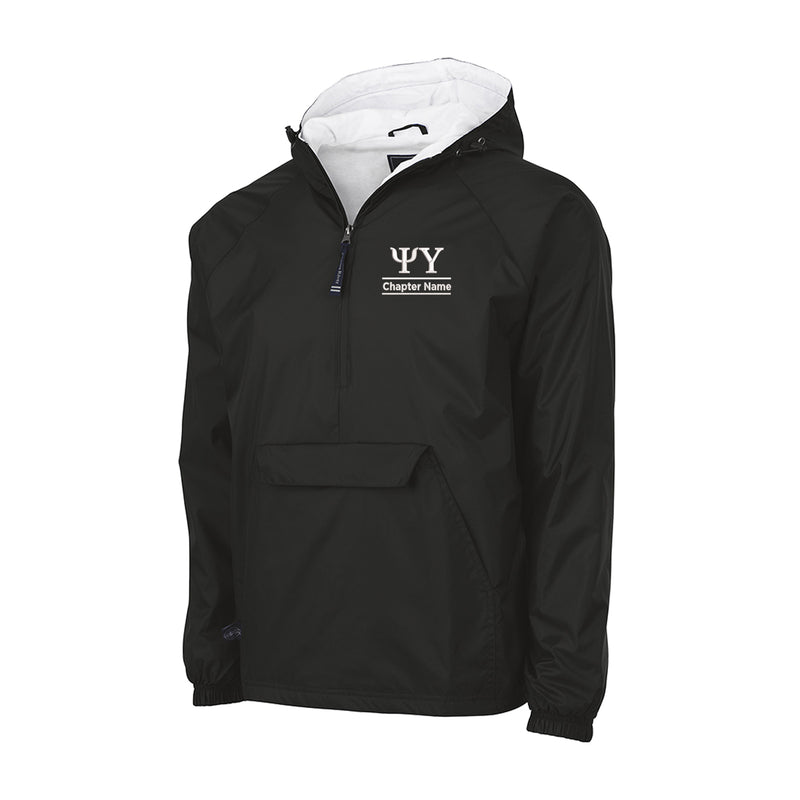 Psi Upsilon Lined Windbreaker - Chapter Name