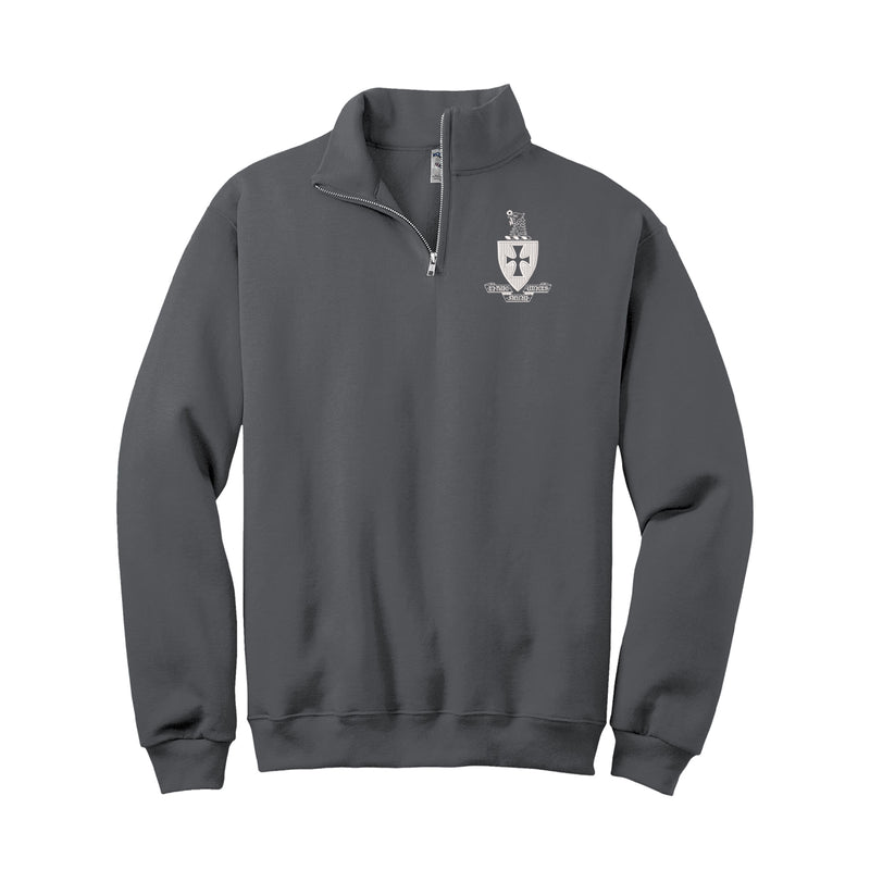 Sigma Chi Quarter Zip Sweatshirt - Coat of Arms