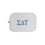Sigma Delta Tau Waffle Weave Cosmetic Bag