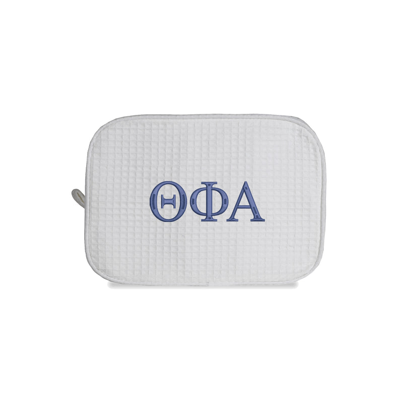 Theta Phi Alpha Waffle Weave Cosmetic Bag