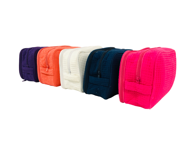 Delta Phi Lambda Waffle Weave Cosmetic Bag