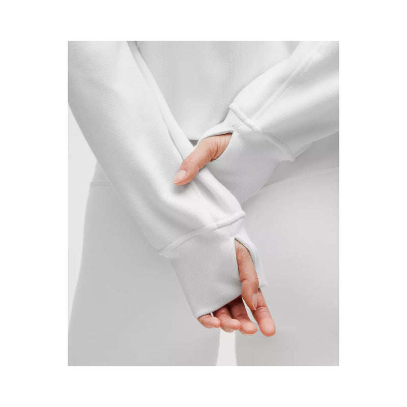 Kappa Kappa Gamma lululemon Scuba Oversized FUNNEL-Neck Half Zip - White