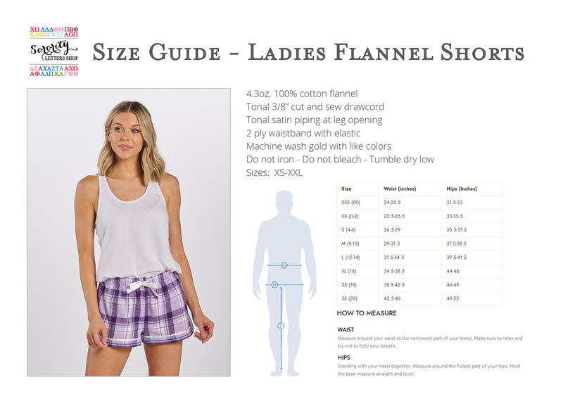 Kappa Kappa Gamma Flannel Boxer Shorts