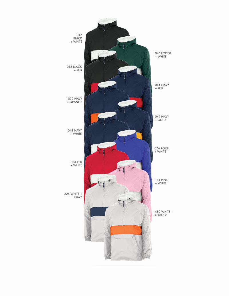 Pi Kappa Alpha Rugby Striped Lined Windbreaker