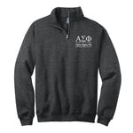 Alpha Sigma Phi Quarter Zip Pullover Sweatshirt