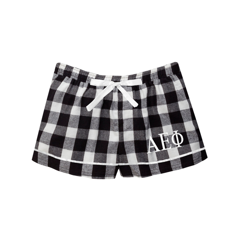 Alpha Epsilon Phi Flannel Boxer Shorts