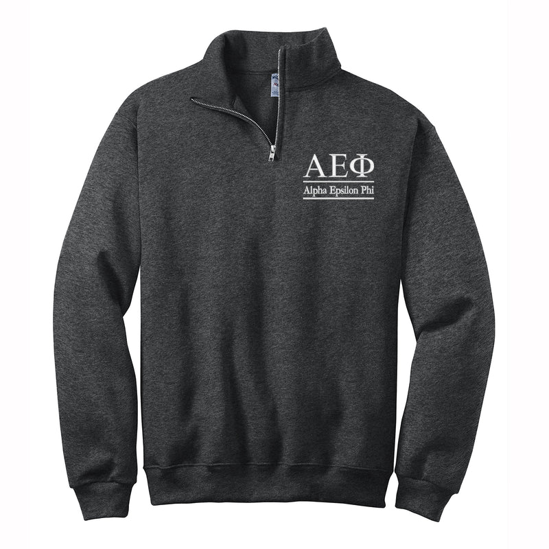 Alpha Epsilon Phi Quarter Zip Pullover Sweatshirt