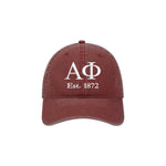 Alpha Phi Beach Washed Hat