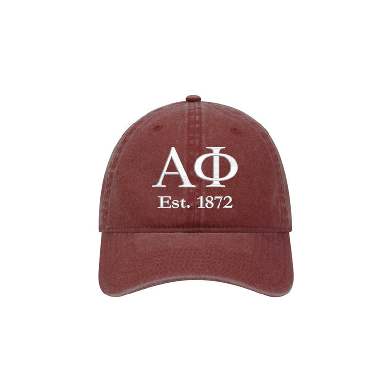 Alpha Phi Beach Washed Hat