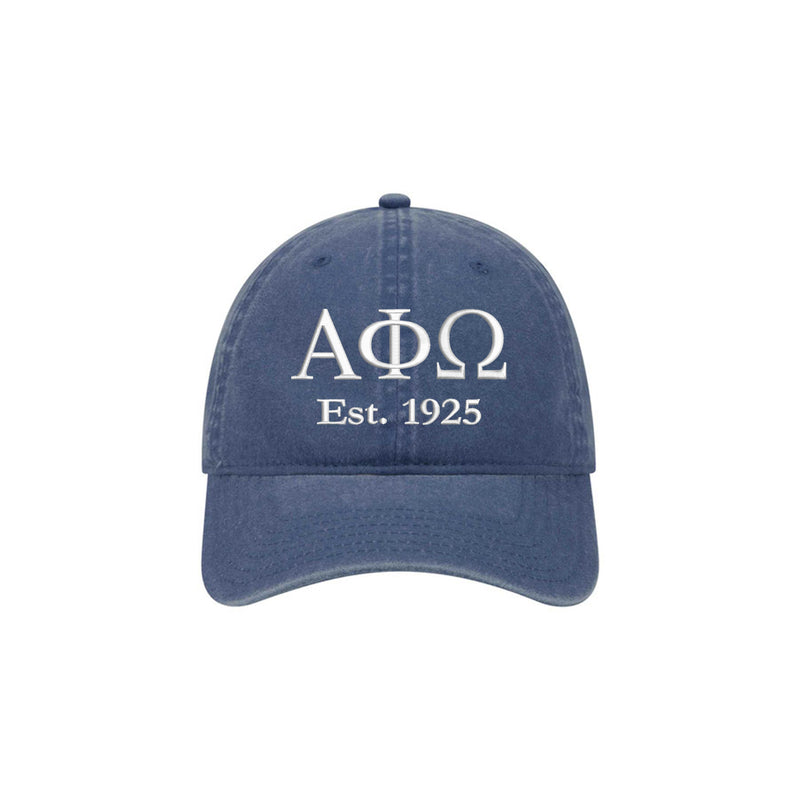 Alpha Phi Omega Beach Washed Hat