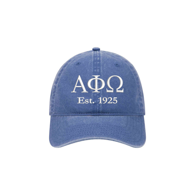 Alpha Phi Omega Beach Washed Hat
