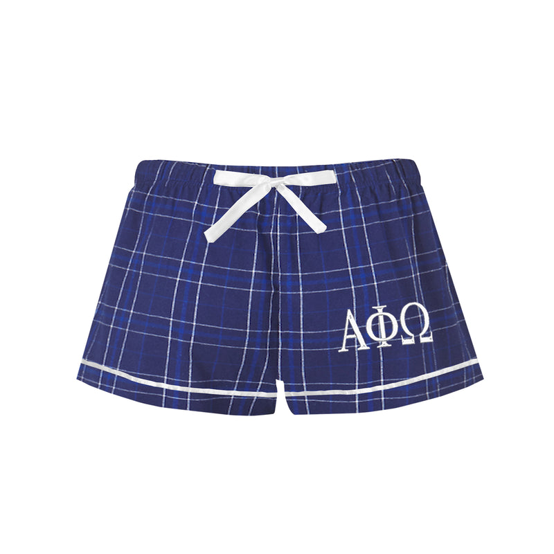 Alpha Phi Omega Flannel Boxer Shorts